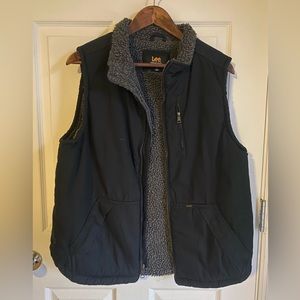 Lee Premium Black Zip Up Vest